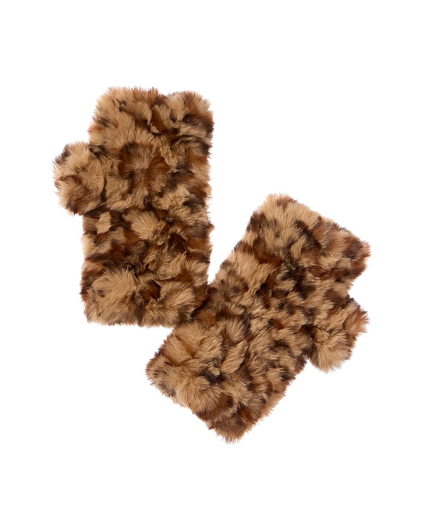 

Surell Accessories Вязаные эластичные варежки для отправки текстовых сообщений, коричневый