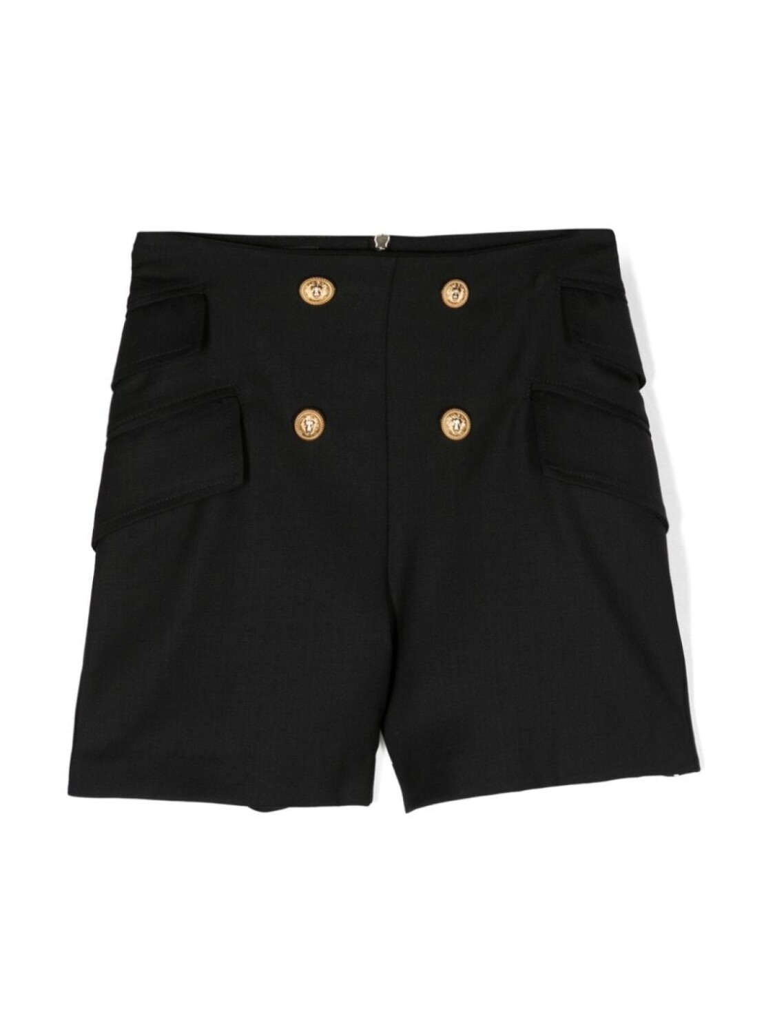 

Balmain Kids шорты с завышенной талией, черный