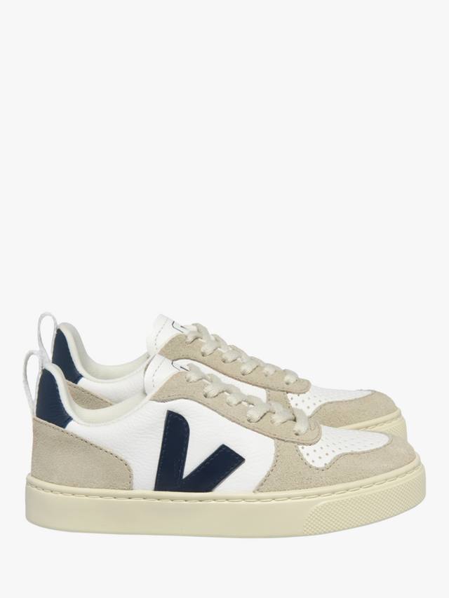 

Детские кожаные кроссовки V-10 VEJA, White/Almond