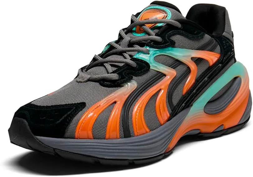 Мужские кроссовки PUMA Inverse Fission с шнуровкой - серые, повседневные, серый