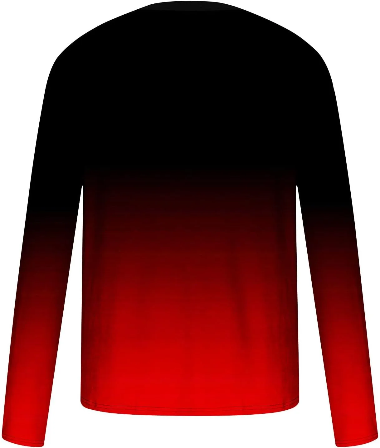 Мужская футболка с градиентным тай-даем, длинный рукав, Slim Fit — фото 3