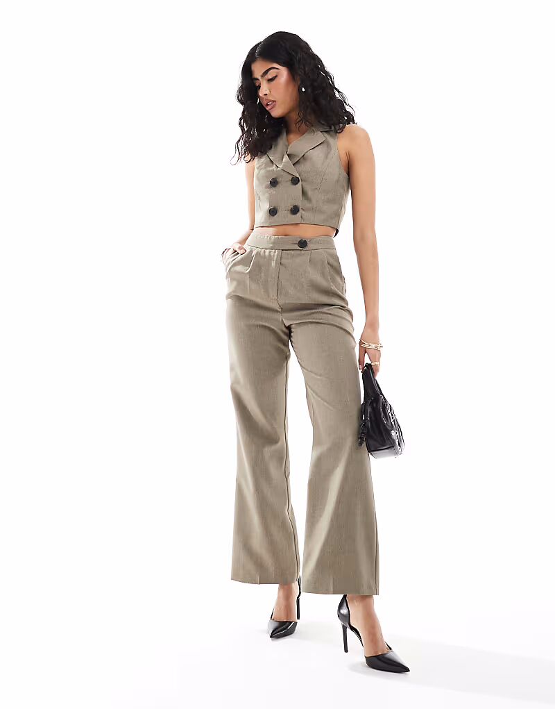 

Широкие брюки от Miss Selfridge цвета хаки
