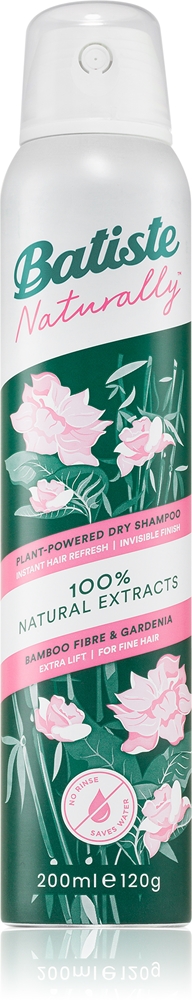 

Сухой шампунь с натуральным бамбуком и гарденией, освежающий и впитывающий жир Batiste, 200 мл