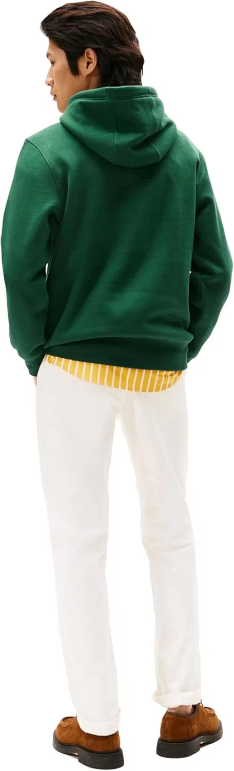 Худи мужское с флисом Tommy Hilfiger, цвет Ornamental Green — фото 4