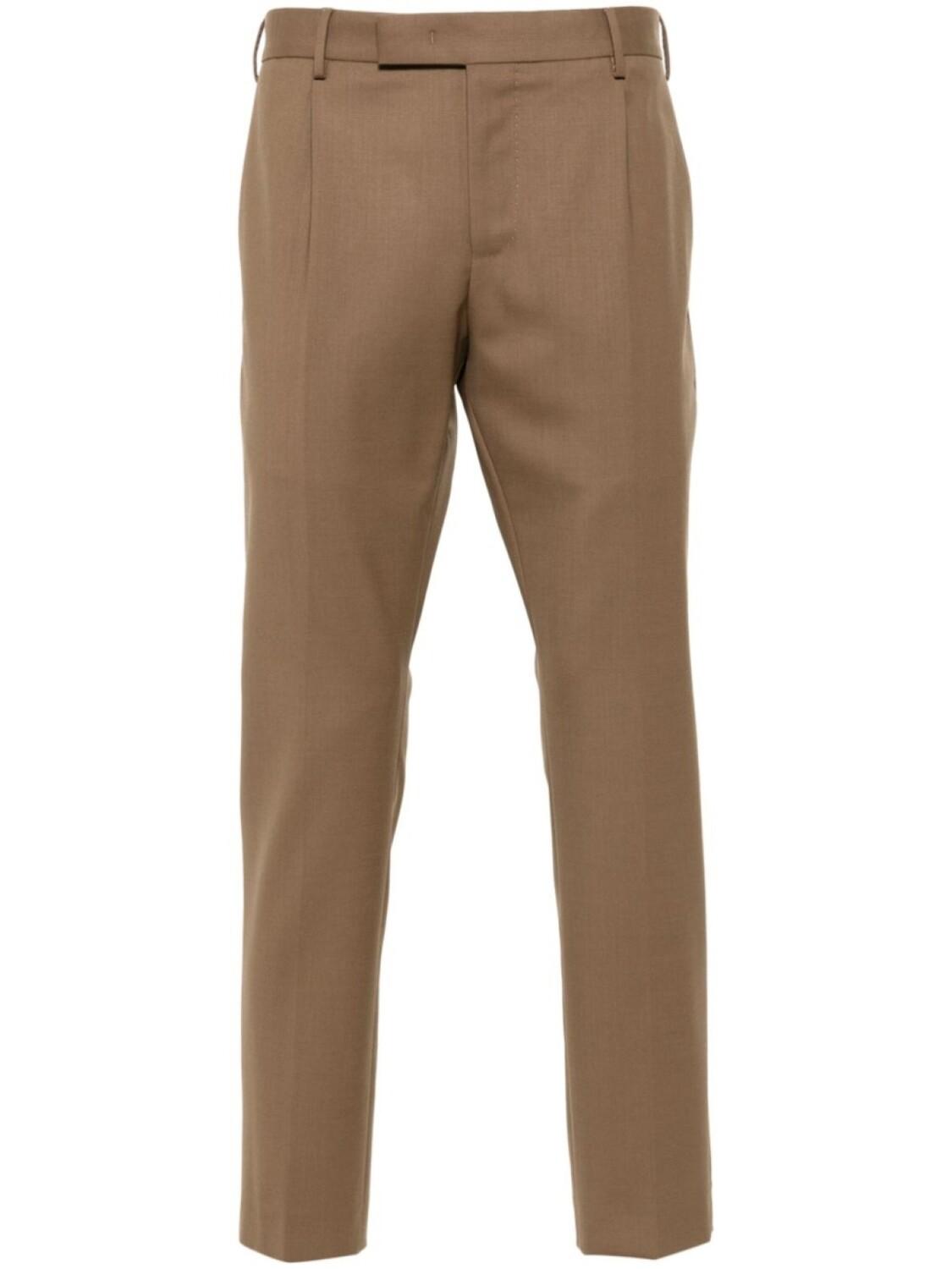 

PT Torino брюки Edge строгого кроя, коричневый