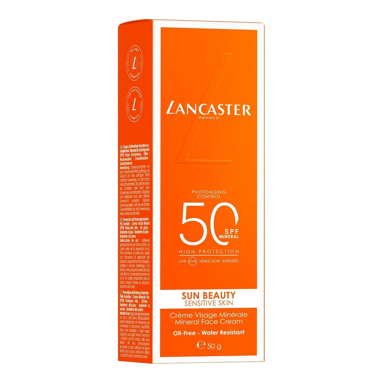 Солнцезащитный крем для лица «Sun Beauty Sensitive Skin Mineral» SPF50 от Lancaster, 50 мл Lancaster — фото 3