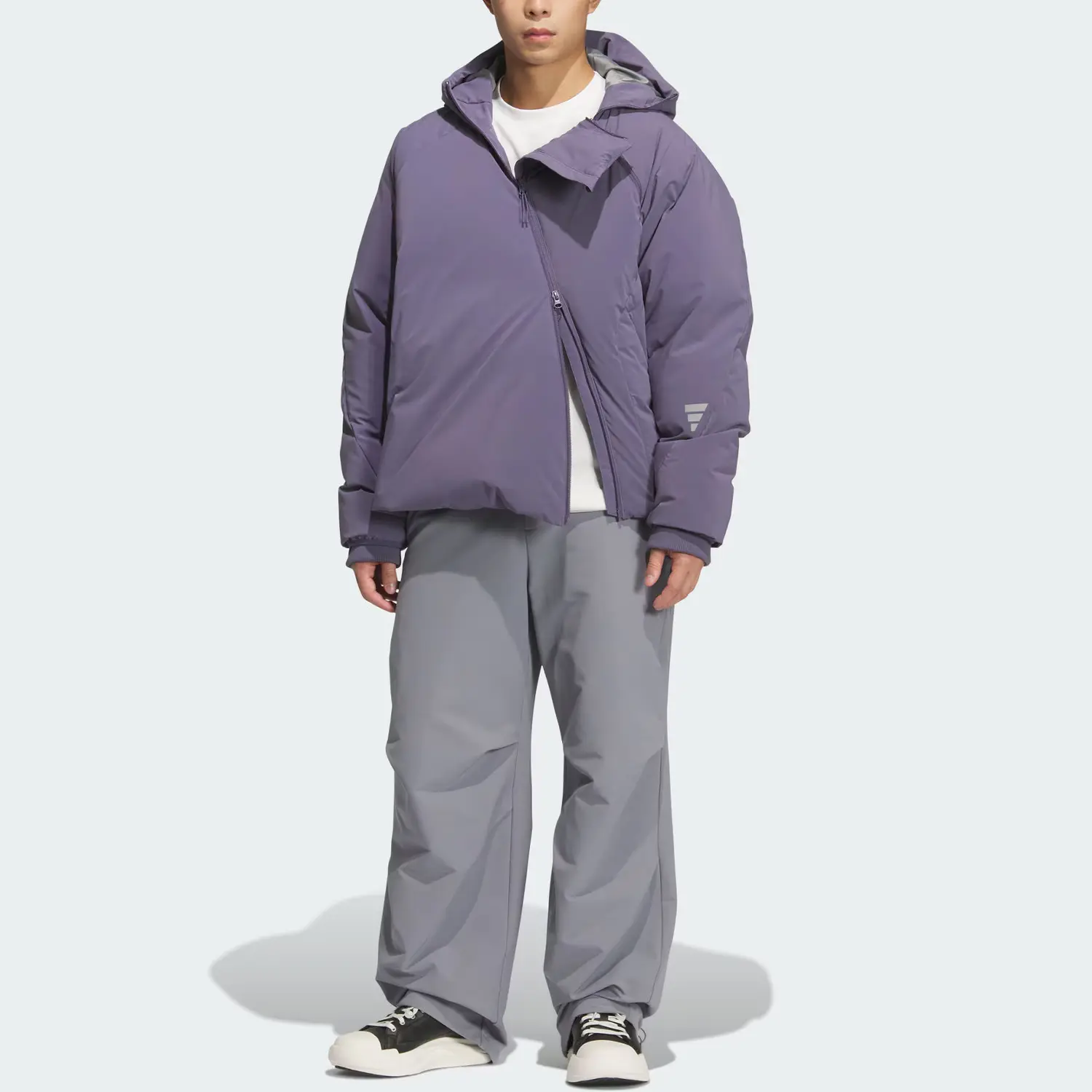 Пуховик FOS FUTURE STYLE мужской Adidas, мягкий фиолетовый — фото 3