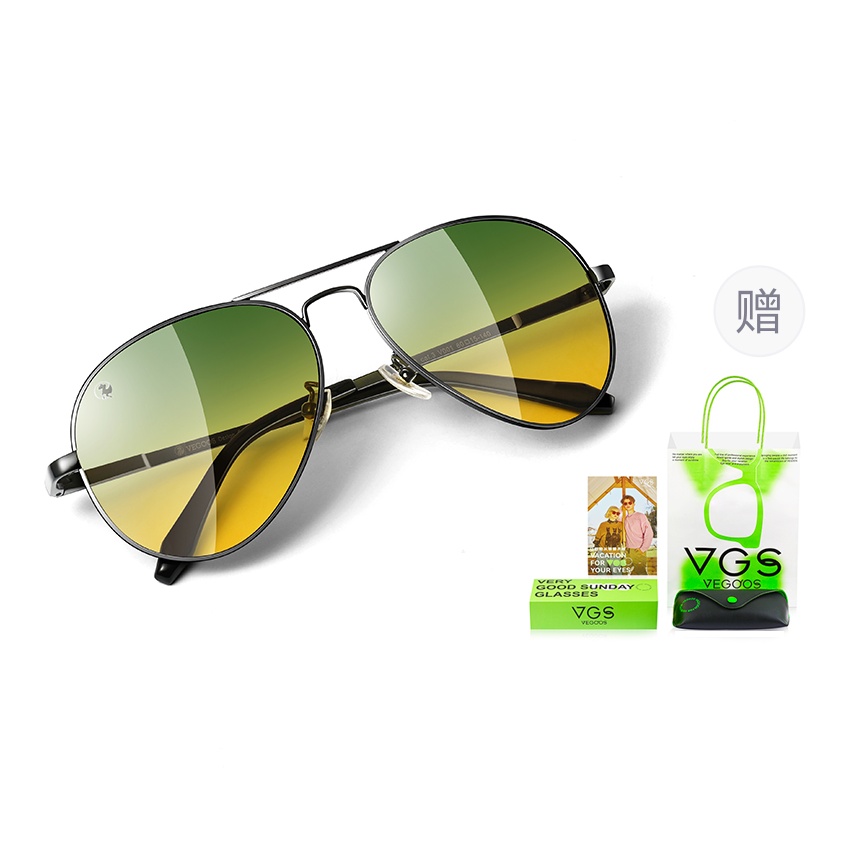 

VEGOOS Солнцезащитные очки авиатор из нержавеющей стали мужские Aviator, Ocean Green