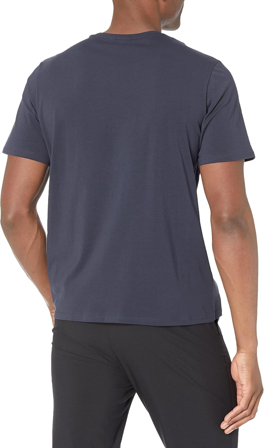 BOSS Мужская футболка Identity Crewneck Lounge, Dark Sea Blue — фото 2