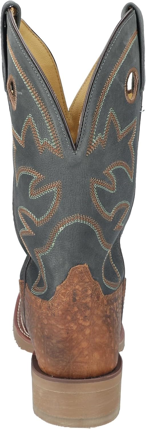 Мужские ботинки Smoky Mountain Parker 11" коричневые, вощеная кожа с эффектом потертости/коричневая трещиноватая кожа Smoky Mountain Boots, коричневый/темно-синий — фото 3