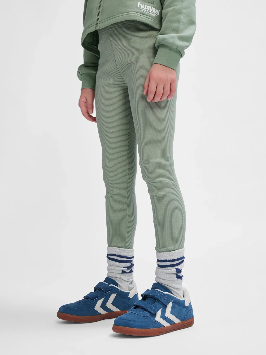 Леггинсы из органического хлопка Hummel, lily-pad