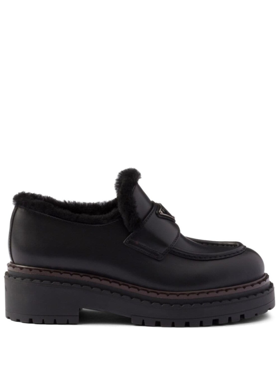 Туфли Prada из овчины, черный