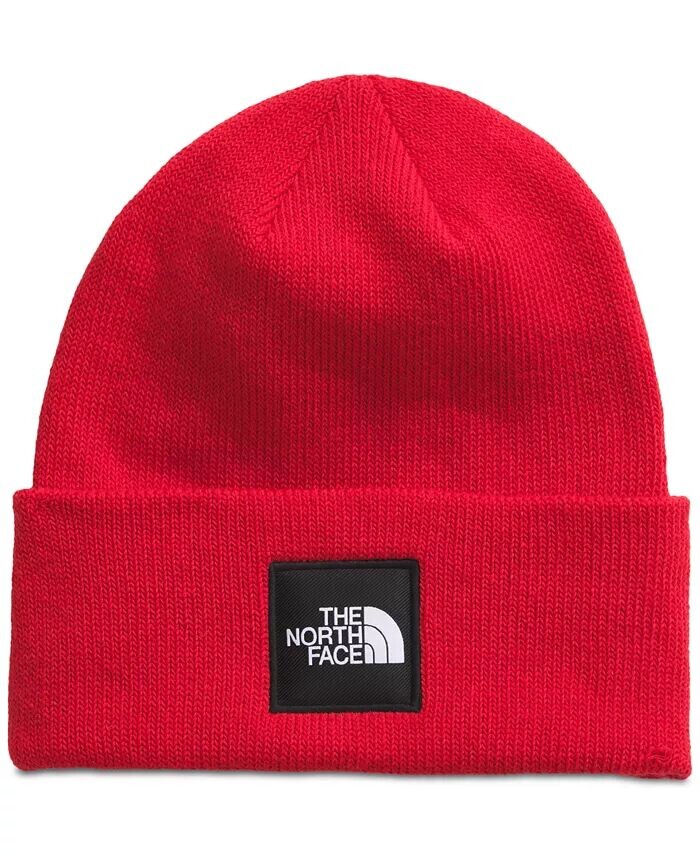 

Мужская большая шапка-бини глубокого кроя The North Face, красный