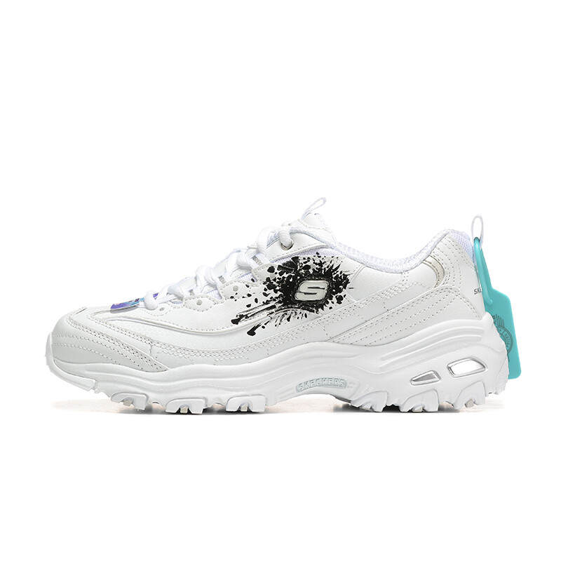 

Кроссовки Skechers D"Lites 1.0 Chunky Sneakers Women's Low-top White/Silver, белый/серебряный