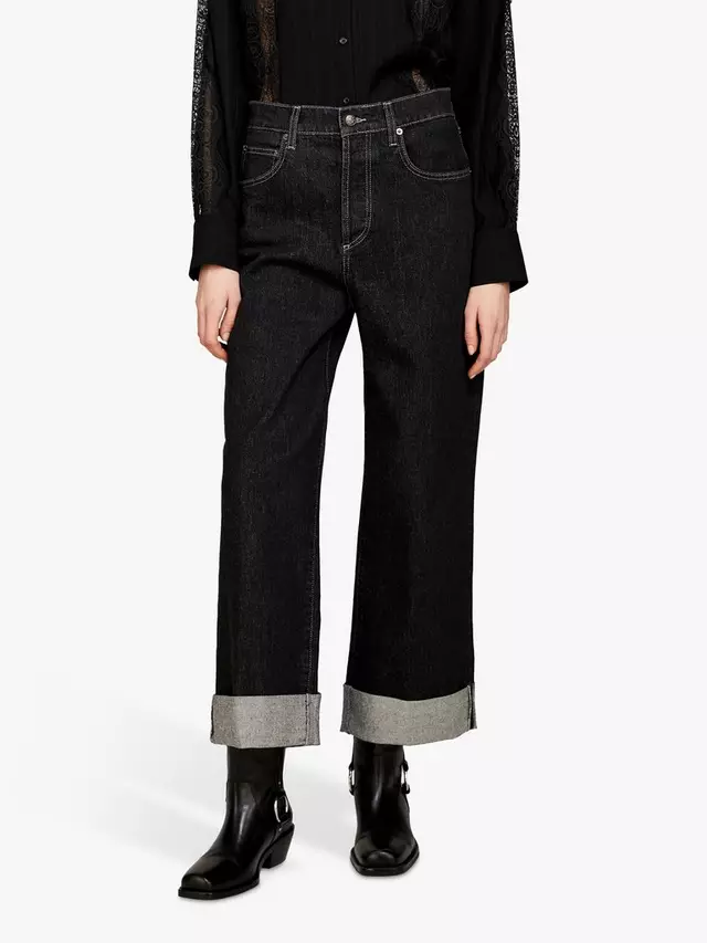 

Джинсы SISLEY Baggy Fit Cuff, черный