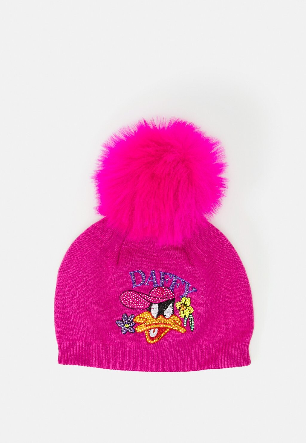 

Шапка Looney Tunes Daffy Duck Cappello Pom Monnalisa, цвет rose violet