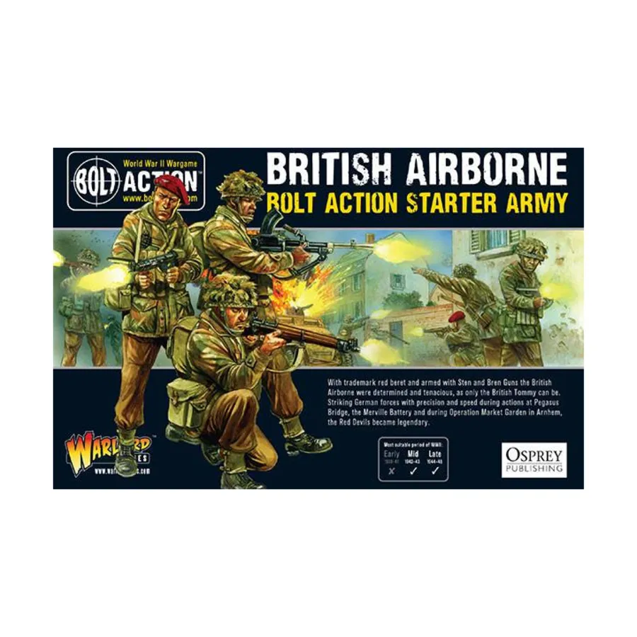 

Британская воздушно-десантная стартовая армия, Bolt Action - British Airborne (28mm)