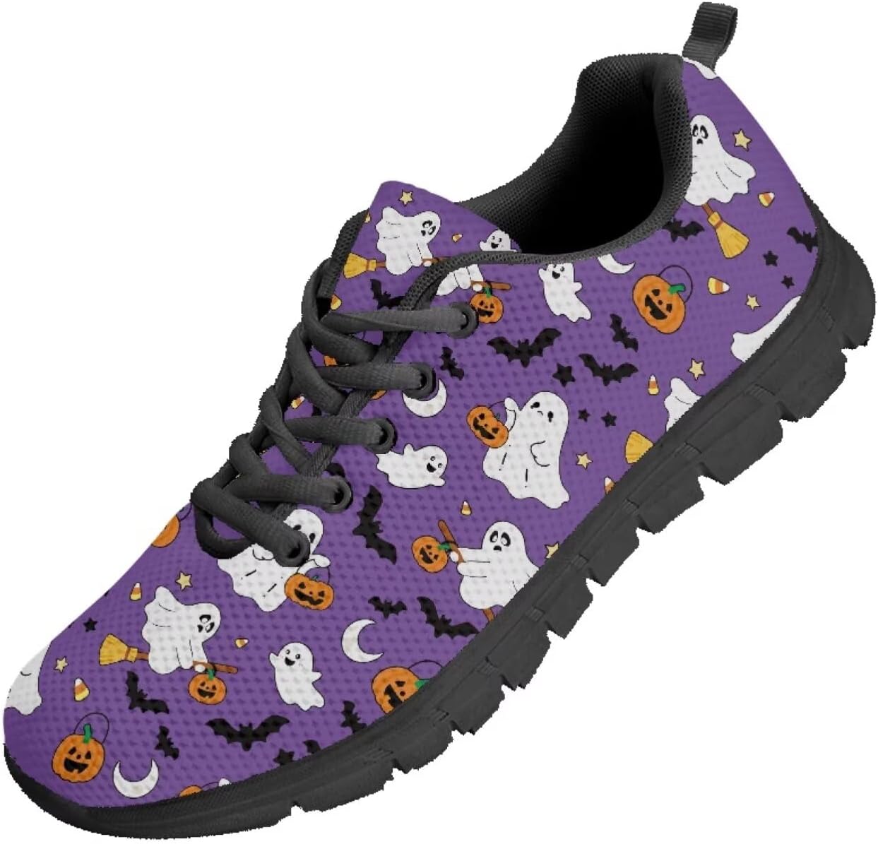 

Мужские кроссовки Funnydude Funny Print для прогулок, осенние повседневные теннисные кроссовки для путешествий, Halloween Ghost
