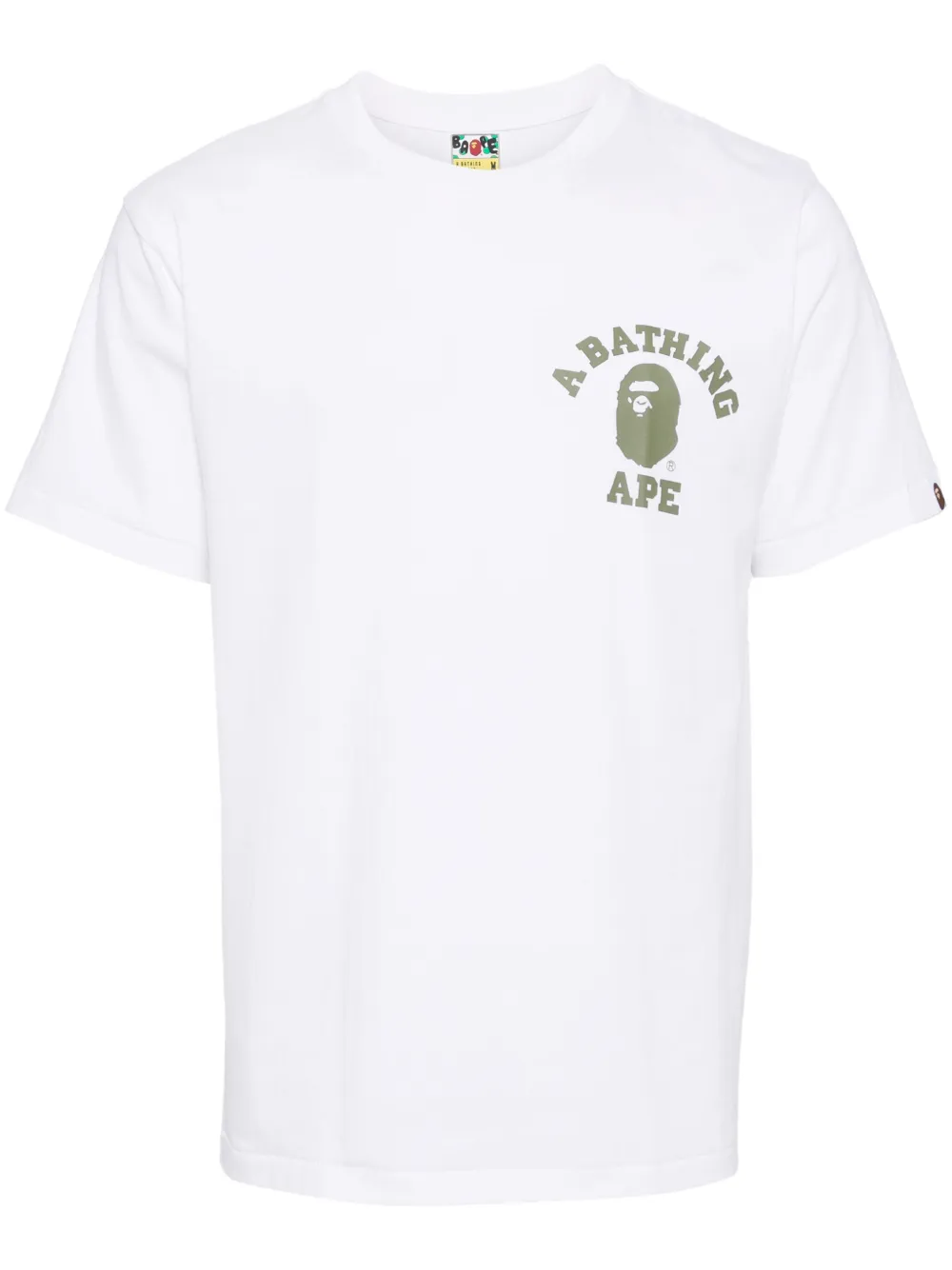 

Футболка с принтом A BATHING APE, белый