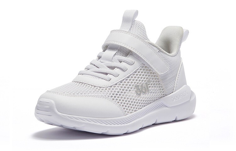 Детские кеды Kids Low-top Белый/Серебристый 361°Kids, белый — фото 2