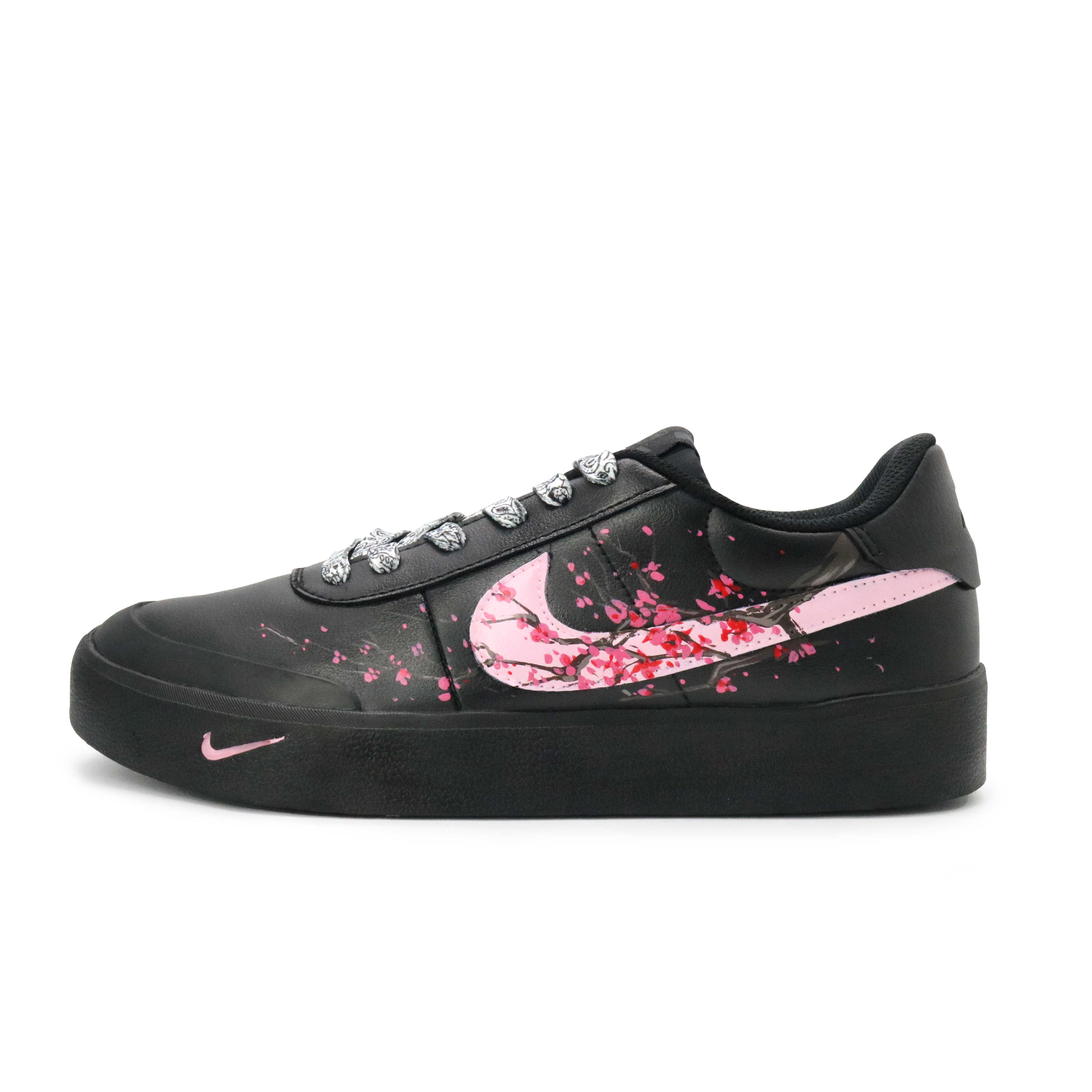 

Nike Кроссовки Court Shot Four Gentlemen, износостойкие, сливовые, низкие, для скейтбординга, мужские, черно-коричневые, розовые, базовые