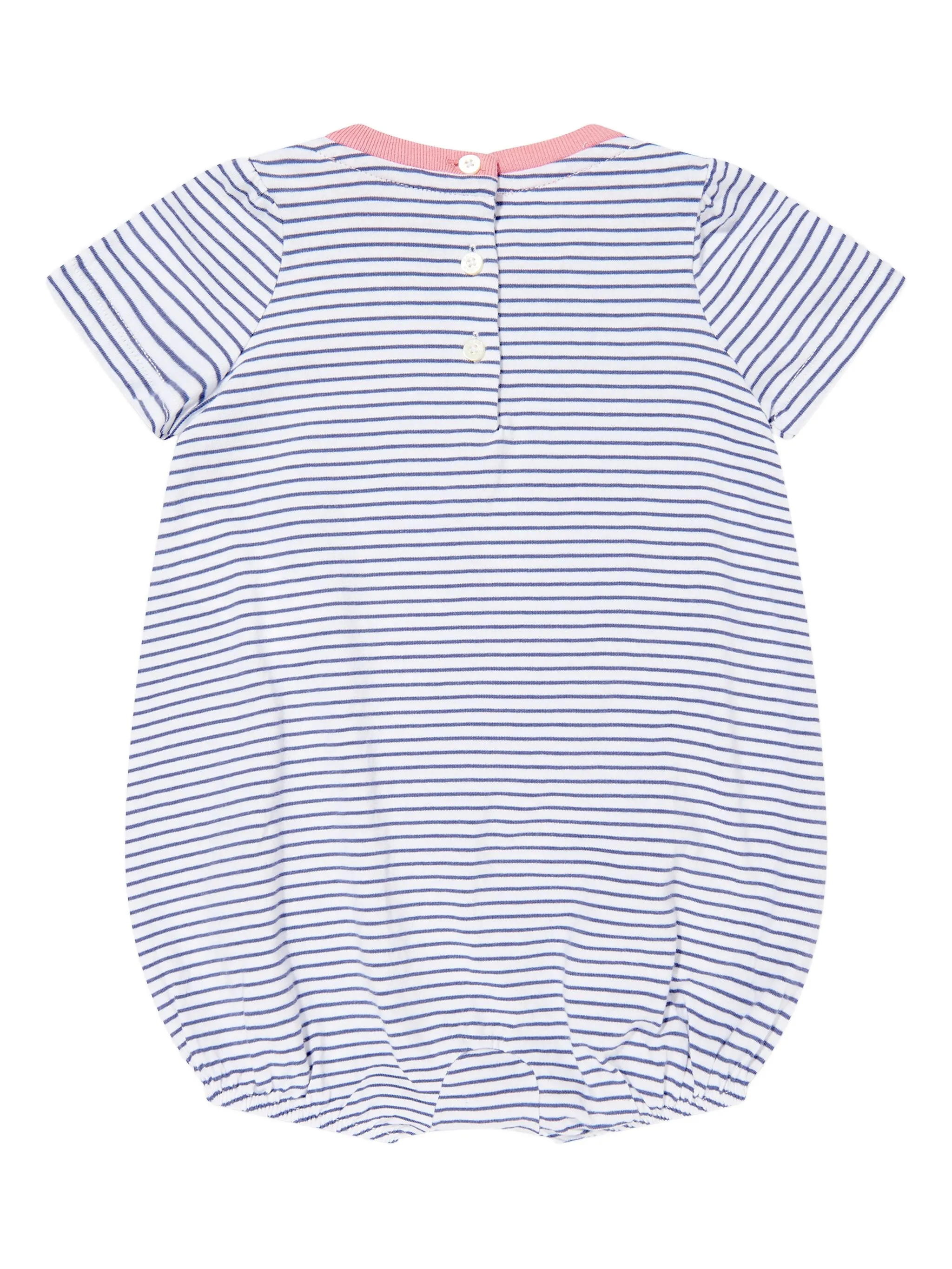 Ромпер из джерси в полоску Polo Ralph Lauren Kids, синий — фото 2