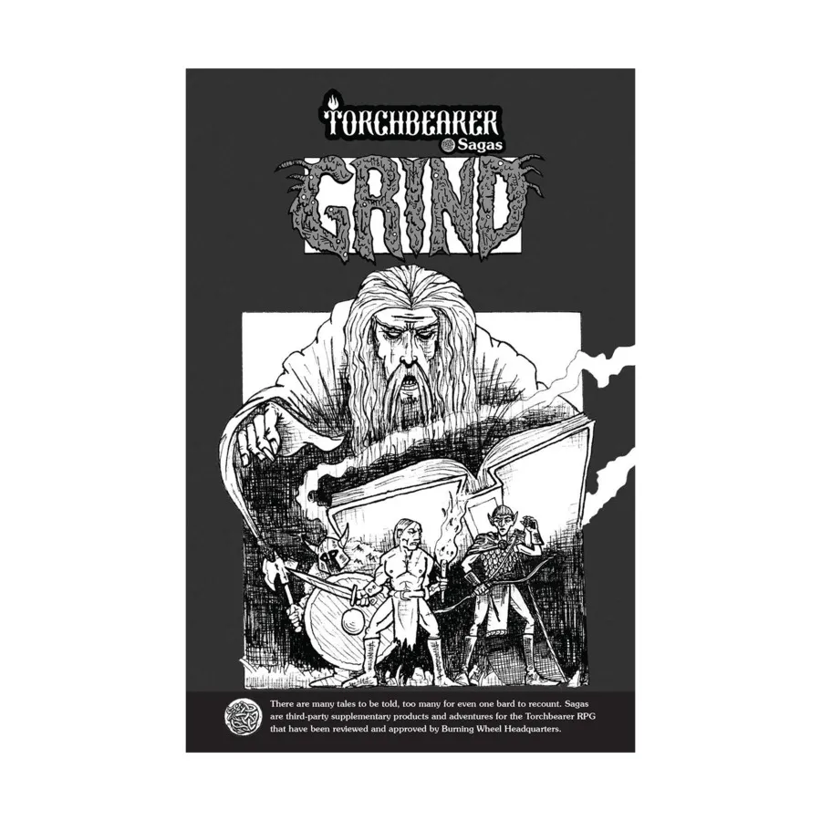 

Torchbearer Sagas - The Grind, Role Playing Games (Mordite Press), мягкая обложка