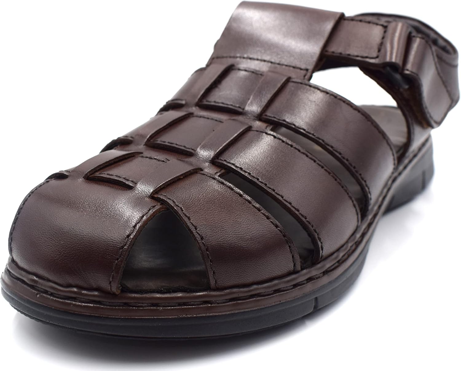 

NEKTA /ke'nekt/, мужские кожаные сандалии рыбак- RMDR-1, коричневый