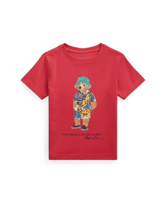 

Футболка Polo Bear Jersey для малышей и мальчиков Polo Ralph Lauren, красный