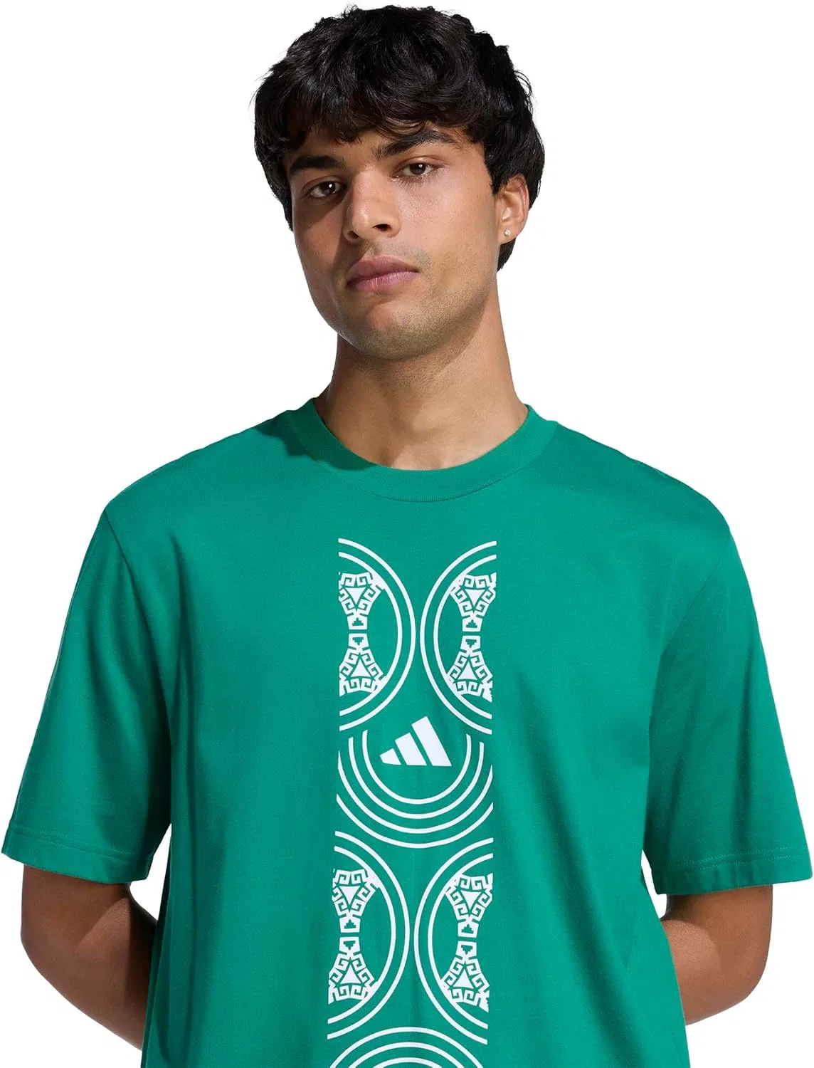 Футболка Alphaskin adidas, Bold Green/White — фото 4