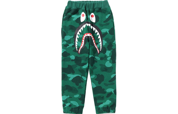 

Детские трикотажные спортивные штаны A Bathing Ape, зеленый