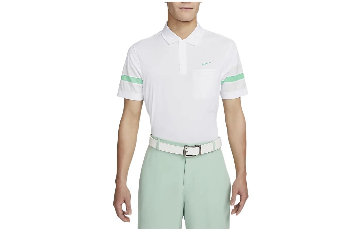 

Рубашка поло Dri-Fit мужская белая Nike, белый