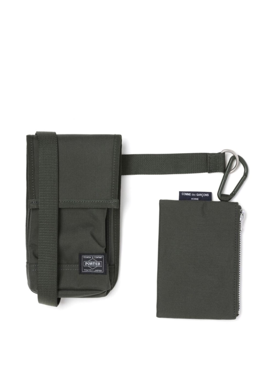 

Comme des Garçons Homme сумка Sling из коллаборации с Porter, зеленый