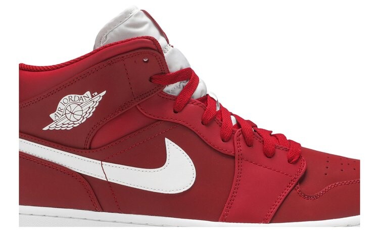 Кроссовки Air Jordan 1 Retro Mid 'Gym Red 2.0', красный — фото 2