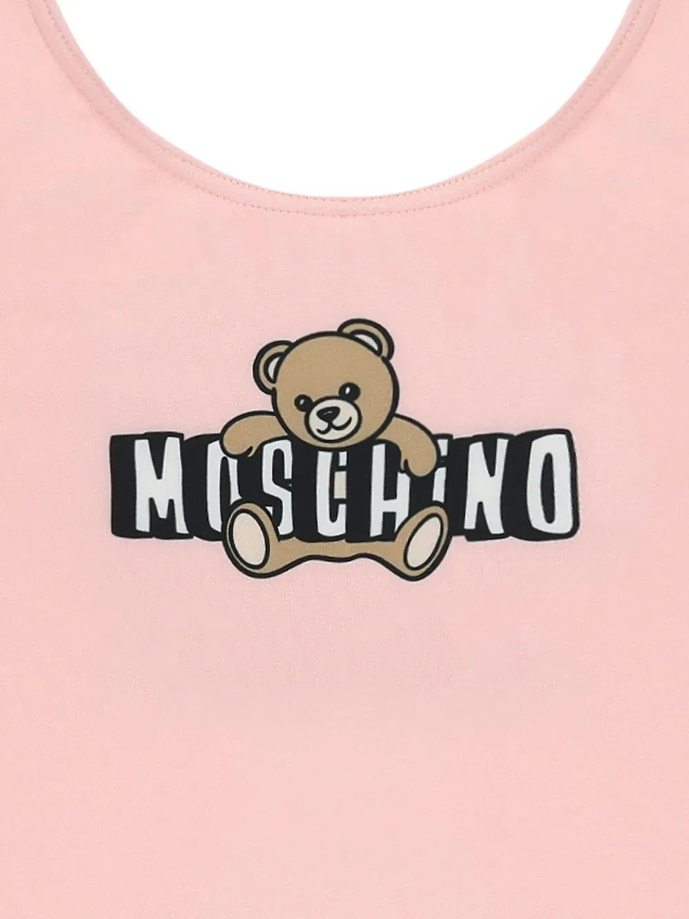 Купальник с принтом в виде плюшевого мишки Moschino Kids, розовый — фото 3