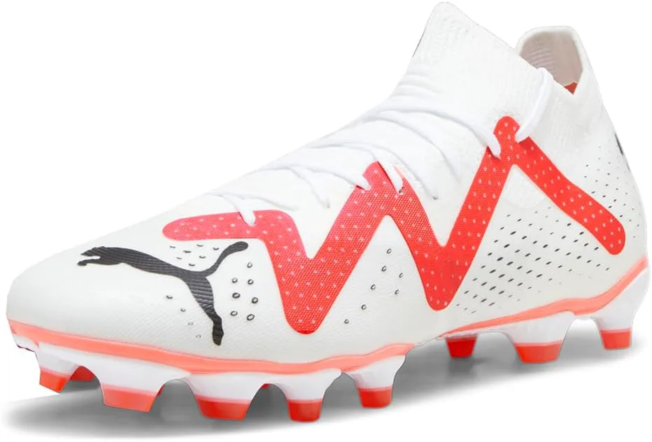 Женские футбольные бутсы PUMA Future Match для твердого и искусственного покрытия, с шипами, белые, белый — фото 3