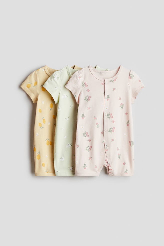 

Упаковка из 3 хлопковых пижам H&M, мультиколор