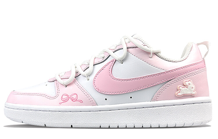 

Кроссовки Nike Court Borough Skateboard Shoes Women's Low-Top Pink, Белый, Кроссовки Nike Court Borough Skateboard Shoes Women's Low-Top Pink