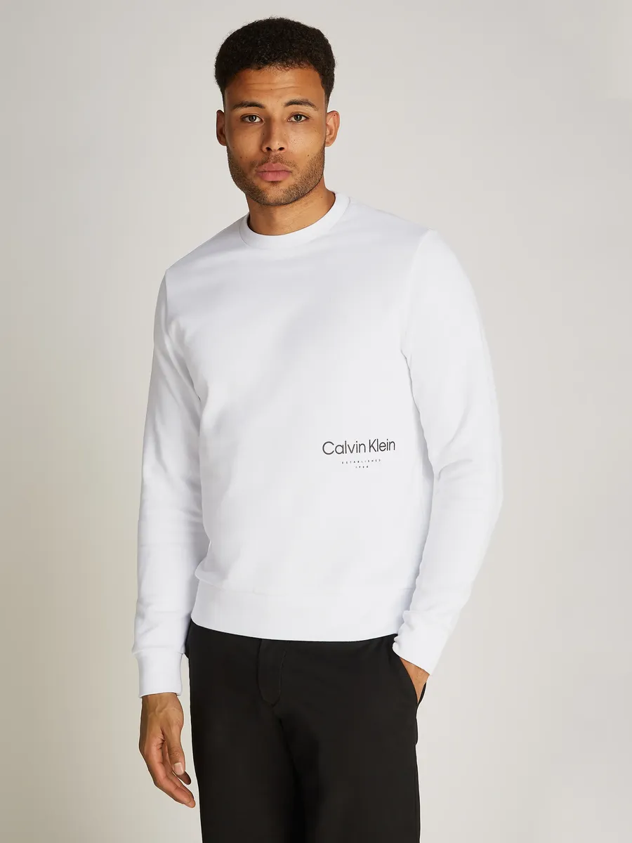 

Толстовка Calvin Klein "OFF PLACEMENT LOGO SWEATSHIRT", белый