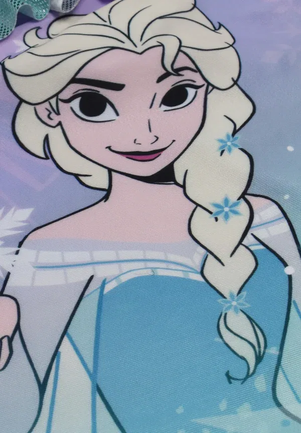 Купальник Disney Frozen Elsa, цельный, с блестками и рюшами, лиловый — фото 4