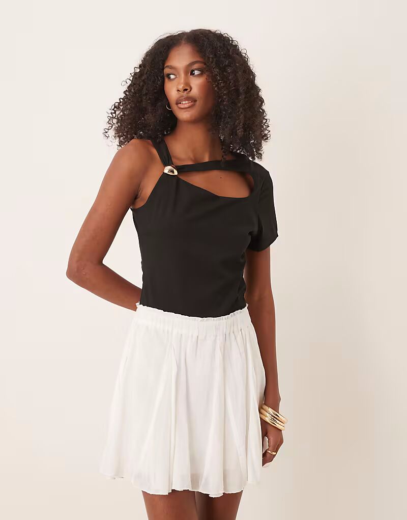 

Боди ASOS DESIGN с отделкой из чистой фурнитуры черного цвета