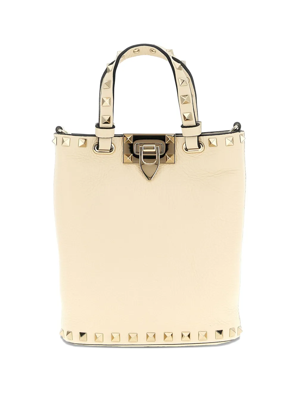 

Мини-сумка-тоут из кожи Rockstud VALENTINO GARAVANI, белый