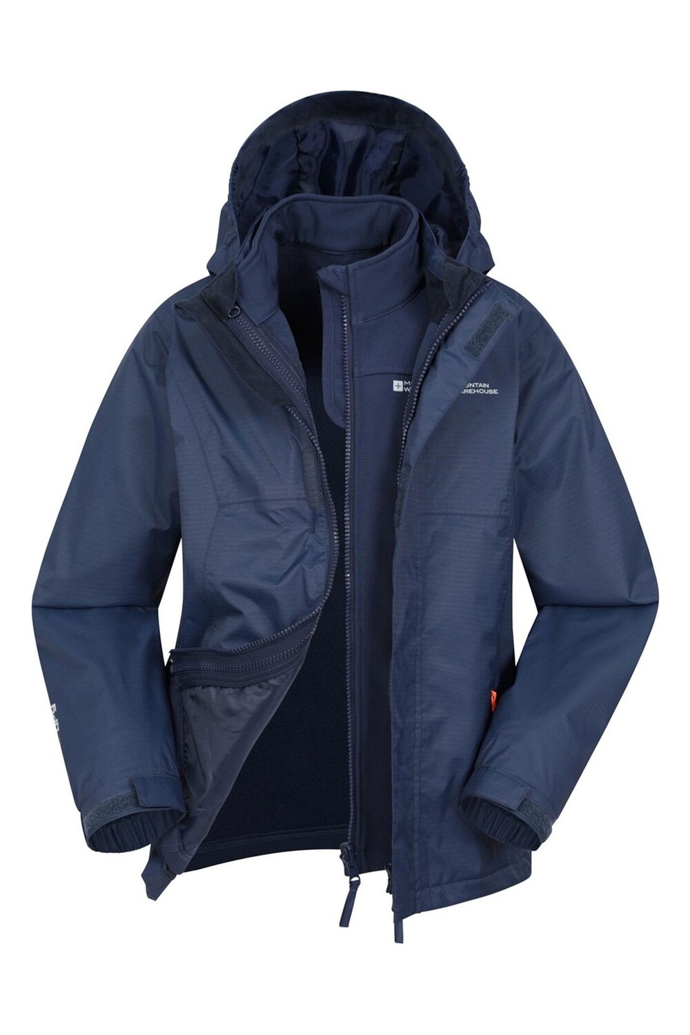 

Непромокаемая детская куртка Bracken 3-в-1 Mountain Warehouse, синий