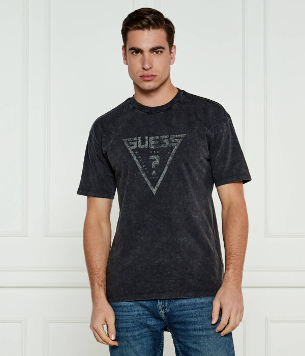 

Футболка мужская Guess Active в винтажном стиле, черный