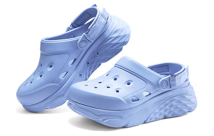 Клоги женские сине-фиолетовые Skechers — фото 3