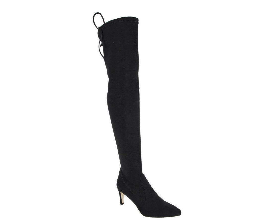 Stuart Weitzman Женские эластичные сапоги из лайкры до колена, черный