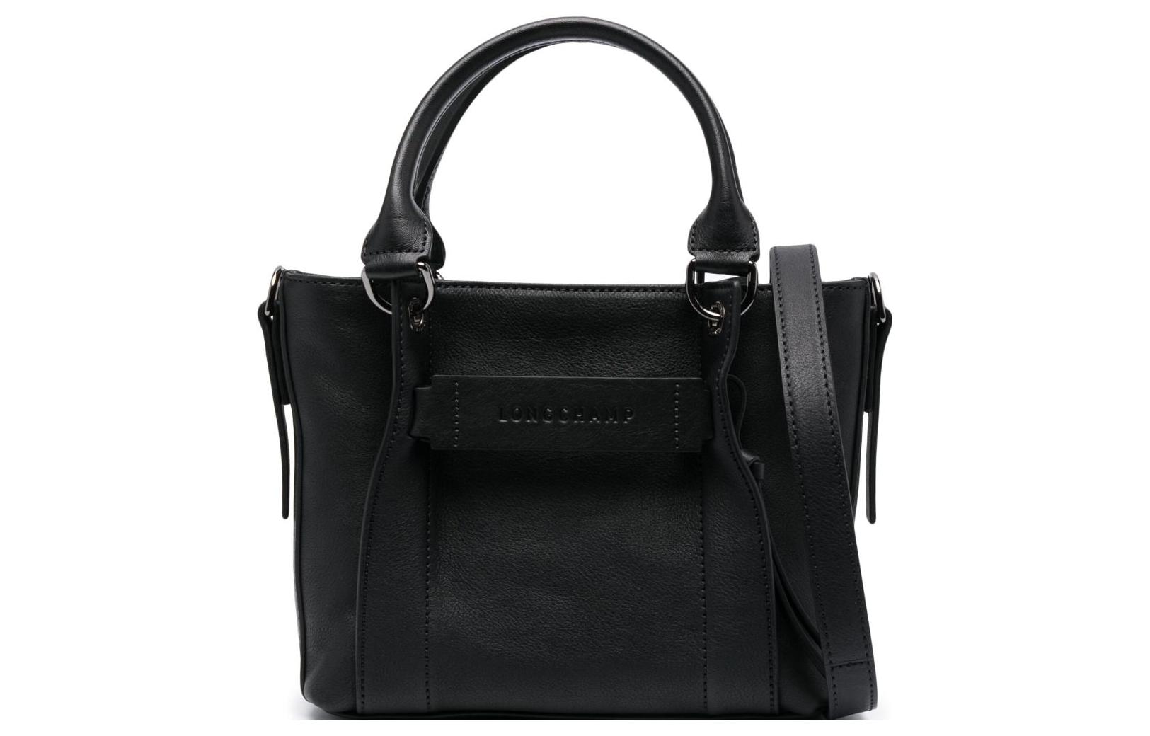 

LONGCHAMP Сумка-шоппер из телячьей кожи 3D, сумка-шоппер, женская, черная, Trumpets