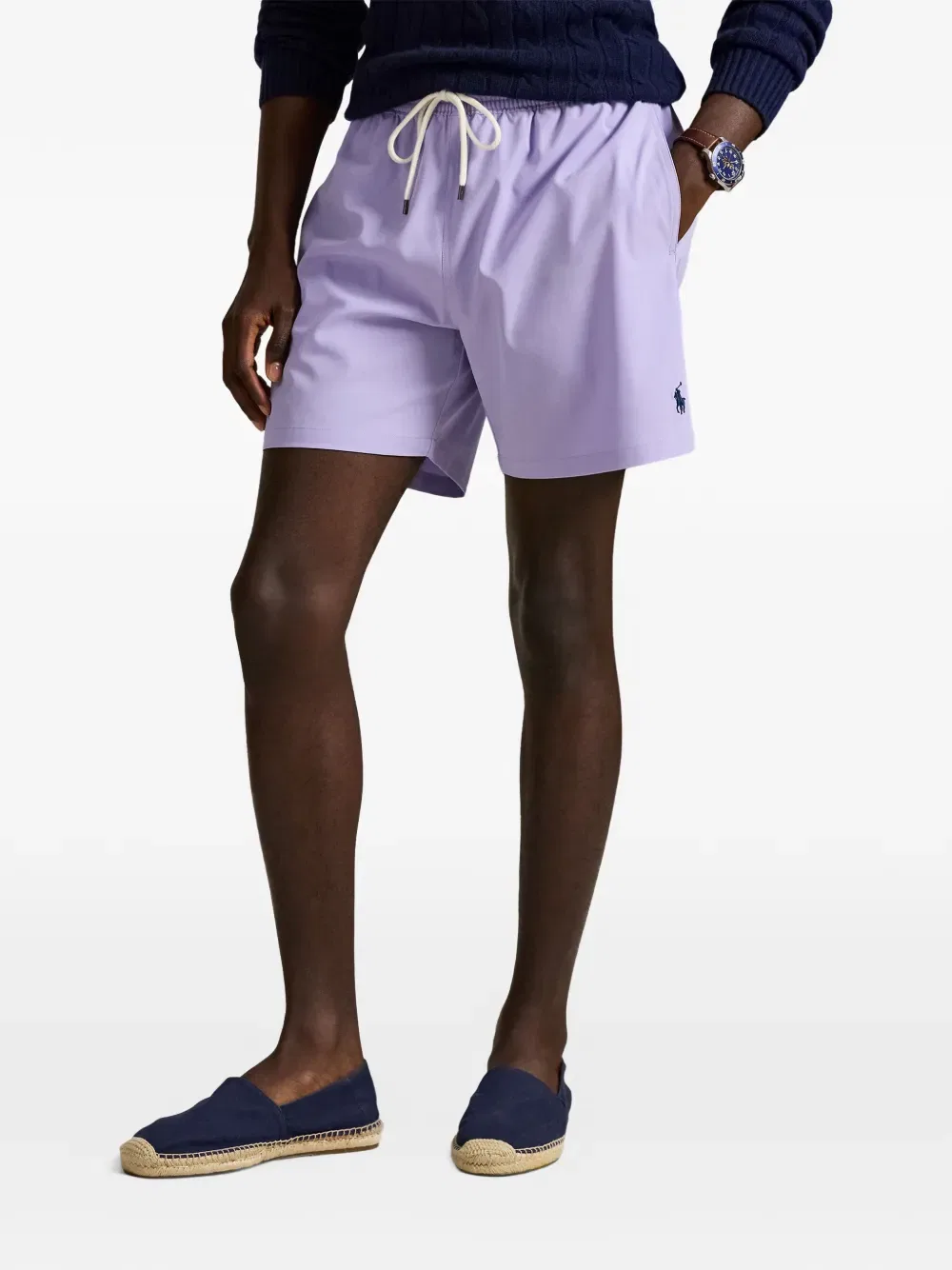 Плавки-шорты с кулиской Polo Ralph Lauren, фиолетовый — фото 3