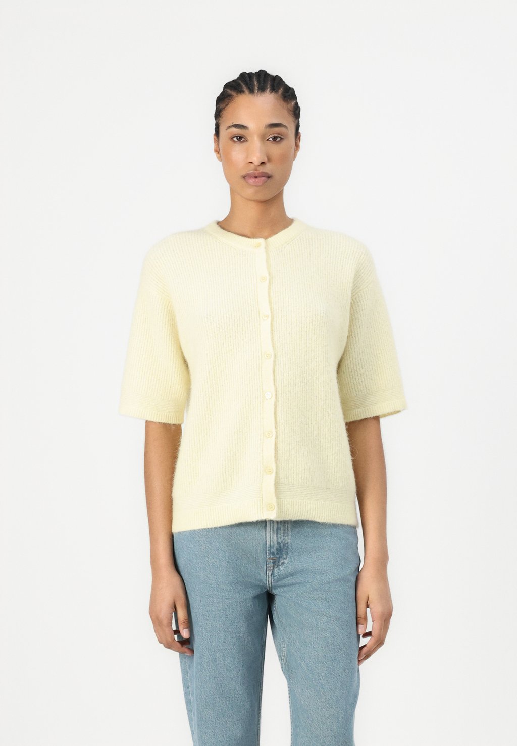 

Кардиган ANOURA Samsøe Samsøe, желтый