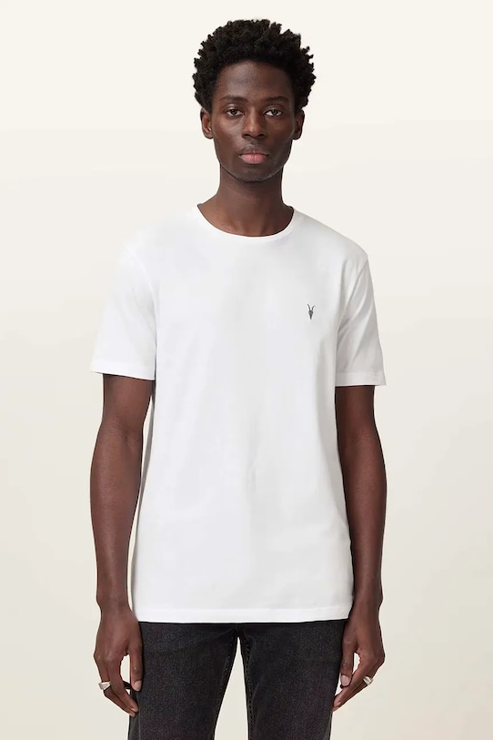 

Хлопковая футболка BRACE Allsaints, белый